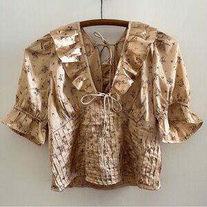 Free People silk top